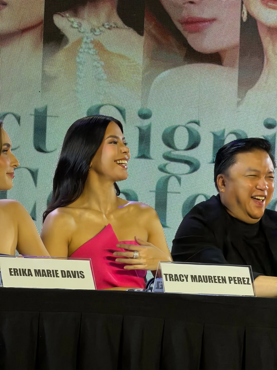 Media event group photo — talent in colourful formal dresses from Dress Beyond Manila